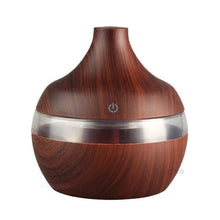 Load image into Gallery viewer, EJOAI 300ml USB Wood Grain Essential Oil Aroma Diffuser Electric Aromatherapy Mist Maker with 7 Color LED Lights for Home Office