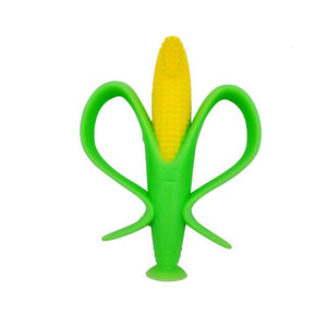 Baby Silicone Training Toothbrush BPA Free Banana Shape Safe Toddle Teether Chew Toys Teething Ring Gift For Infant Baby Chewing